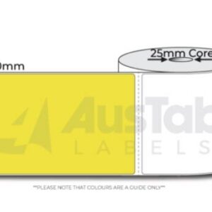 051b174372d2c917ad9fb2a8ba28afaa6de9db6a8530784d46f0ddf23bf6789c Thermal Direct Label Yellow 102mmx150mm 500/Roll 25mm core 8rl/box