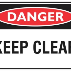 Metal Sign 450mmx300mm KEEP CLEAR