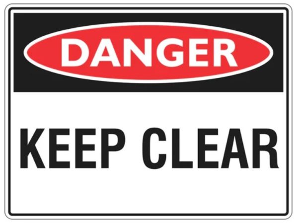 Metal Sign 450mmx300mm KEEP CLEAR