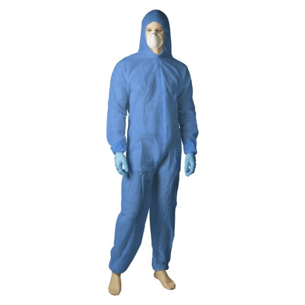 Polypropylene Coverall Blue Medium 50/ctn