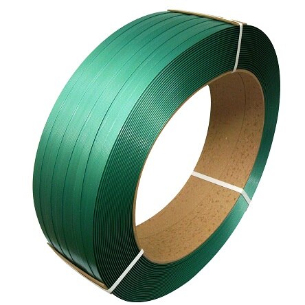 Polyester PET Strapping 2242 15.5mm x 1750m x 0.68mm Green Embossed