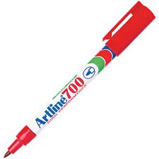 Marker Artline 700 Permanent - Red 12/pack