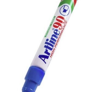 0d05e91f51f40ba4afac480337b0a1a5817f477b1760b6b211e4bc37643c50e3 Marker Artline 90 Permanent Chisel Tip Blue 2-5mm 12/pack