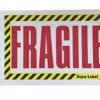 FRAGILE - SUPA Label Red on White 75mmx135mm 500/INR