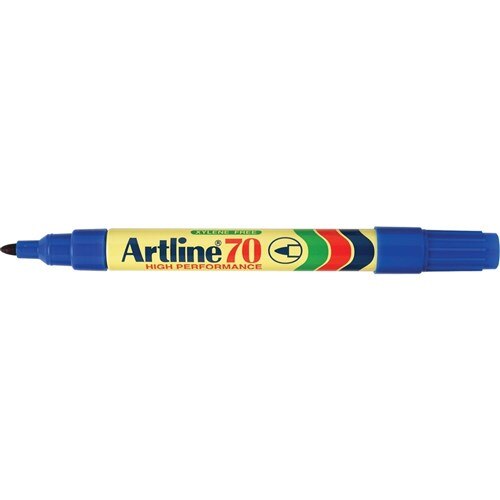 Marker Artline 70 Permanent Bullet Tip Blue 1.5mm 12/box