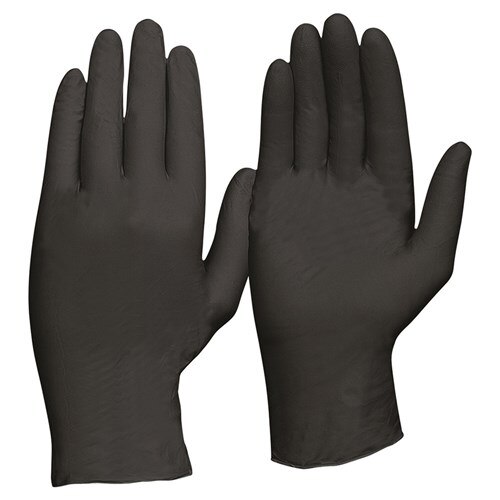 Black Disposable H/duty Nitrile Glove Powder Free – Large