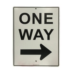 22b3eee42a1a2cccda9266a37990143a2c03b3ccf26ecfcec537d3ed674517d7 ONE WAY right arrow 600x450 Metal