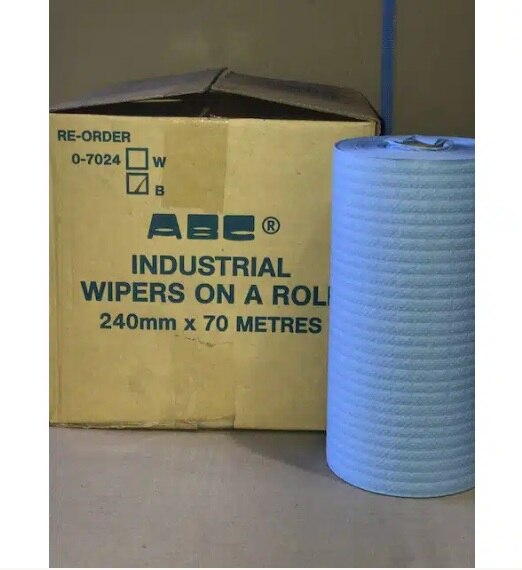 Wiper on Roll Blue 24cmx70m 4rl/ctn