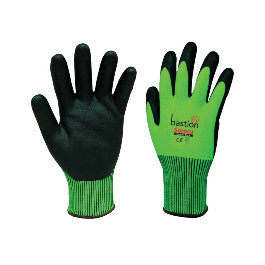 260dd62c23128d0ec12167d59e5fef6e4ecd6c7d77d2def9ae60a5b4b57e763f Soroca Cut 5 Hi-Vis Green Glove