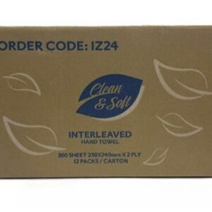 288190efb3d5c35b6bd1fd15dcf80ff3548ceaeb43c13d03ed632def44df8620 Hand Towel - Interleaved 2 Ply 23x24cm 200sht 12pkt/ctn 96ctn/plt