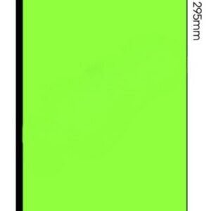 Label - 1UP A4 210x295mm Fluro Green (in Boxes)
