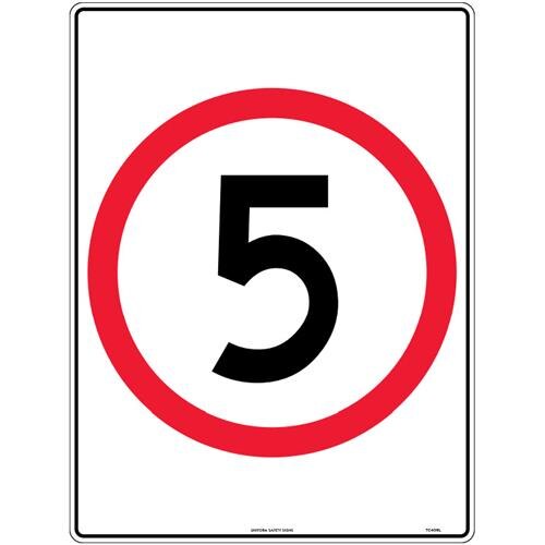 2cf9a2830ff5e7b76b3b5c5d5010f70f16e73ae4e4c8724b4474eb6686e5c918 Poly Sign 600mmx450mm SPEED LIMIT 5