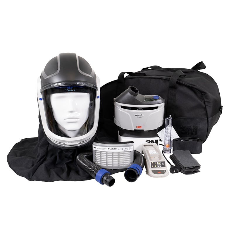 3M Versaflo TRM-307C M-Series Powered Air Respirator Helmet Kit with Charger