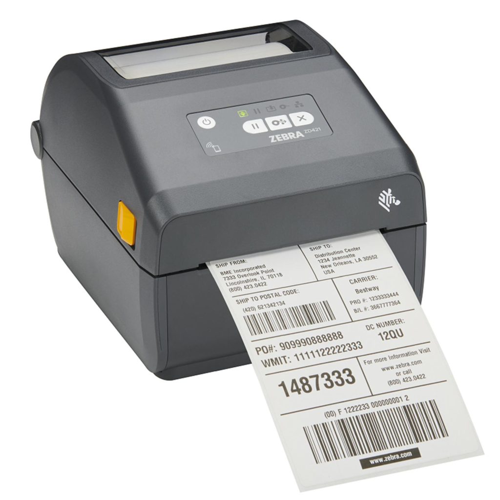 Zebra ZD421 - USB/ETH/BT - E22089 Direct Thermal Desktop Network Printer - Ethernet