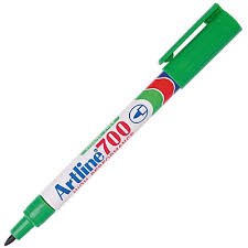 32e0e7e303de38af04338bc9546e4a7b9c86993c1430b7595042d8c54ee5f7cb Marker Artline 700 Permanent - Green 12/pack