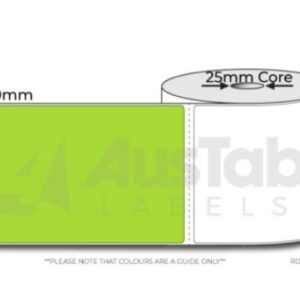 32edfd6c68dfc8c9fad92bbc53a37303d845329094c6bf31f658762613cf1b97 Thermal Direct Label Green 102mmx150mm 500/Roll 25mm core 8rl/box