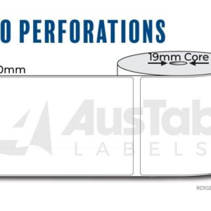 41a418f233372c515a0825d997b0b185a478b6a4625674d9c8d9d0f4c5d614dd Thermal Direct Label WHITE MATT 102mm x 150mm (19mm Core)