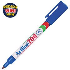 Marker Artline 700 Permanent - Blue 12/pack