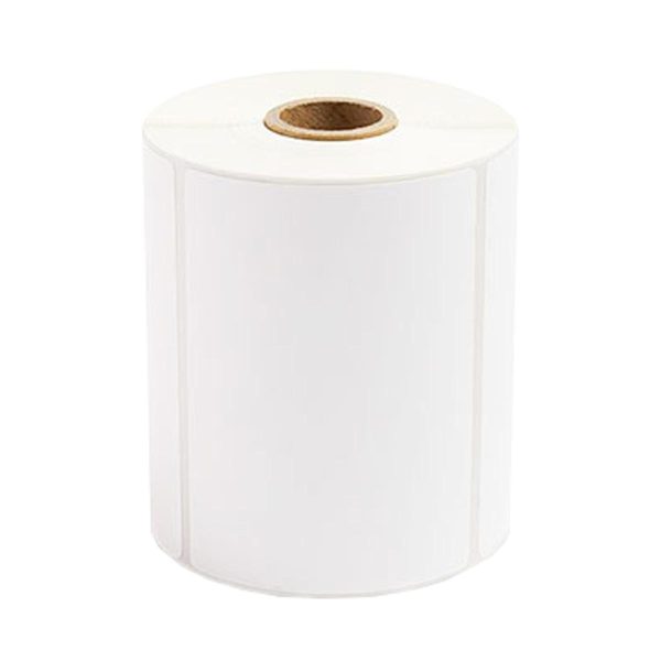 53386f408b4119910b75d5c3a611fed888f29b46105e954d19a4a71441fb8cb0 Label - Direct Thermal Plain White 102x150mm 25mm core 350/rl 12rl/ctn
