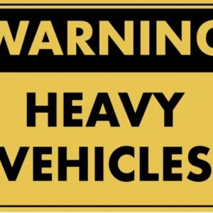 Metal Sign 450mmx300mm HEAVY VEHICLE PARKING