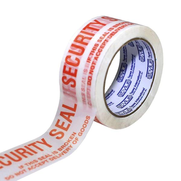 5731a09113ae287d7c4fe6a9ff492ae9fd6ef1c3b4f62301962550582037bf1c PTD Tape - Security Seal Tape Red on White - 48mmx66m 36rl/ctn