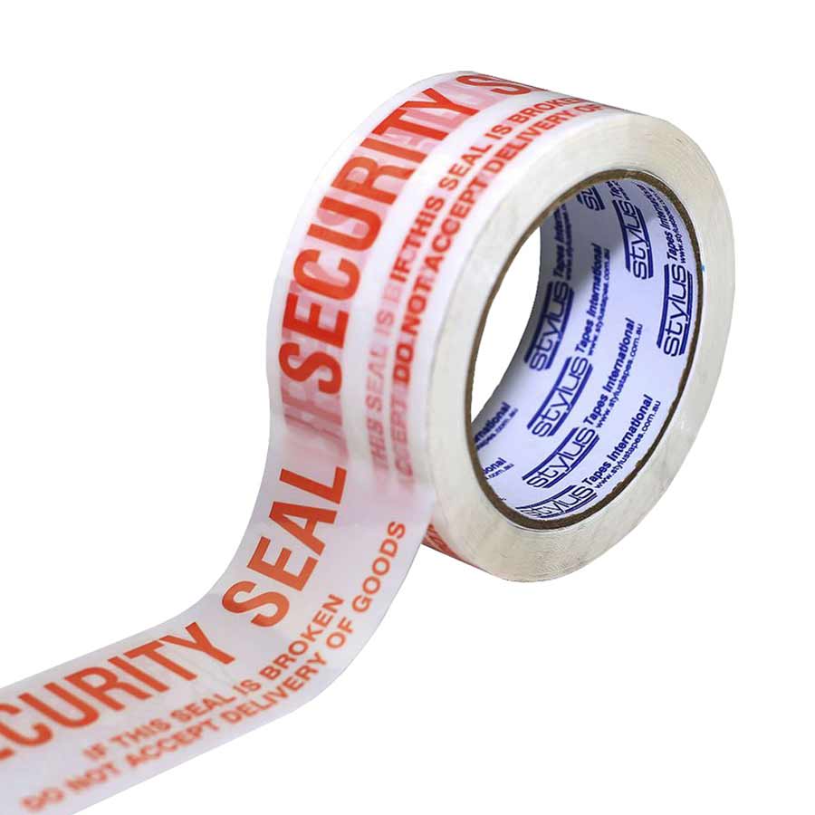 5731a09113ae287d7c4fe6a9ff492ae9fd6ef1c3b4f62301962550582037bf1c PTD Tape - Security Seal Tape Red on White - 48mmx66m 36rl/ctn