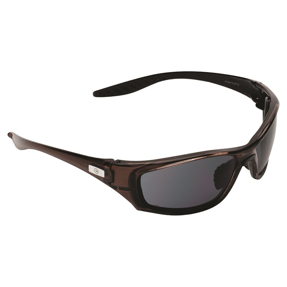 Safety Glasses Mercury Pol Smoke Lens 12/box 144/ctn