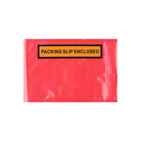 Envelope - Packing Slip Enclosed Red Backed 115x165mm 1000/box