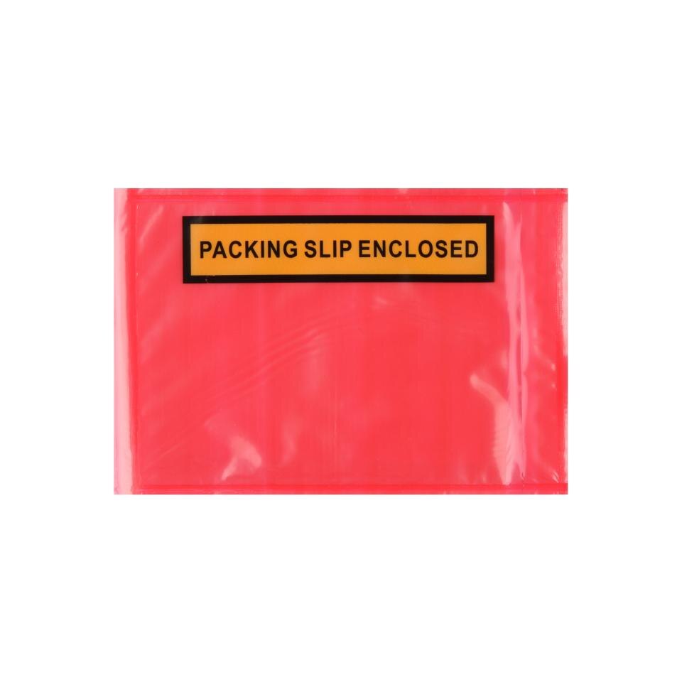 Envelope - Packing Slip Enclosed Red Backed 115x165mm 1000/box