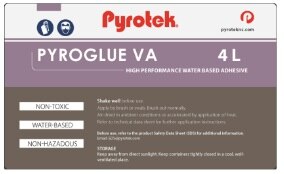 PYROTEK Label POR-PVAGLUE-4L Paper Perm 88x145mm 76mm Core 500/rl