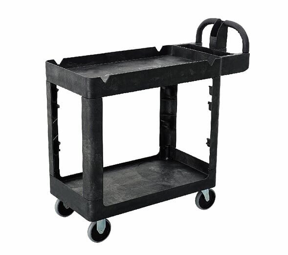 TROLLEY - 2 Shelf Utility Cart 4 wheel