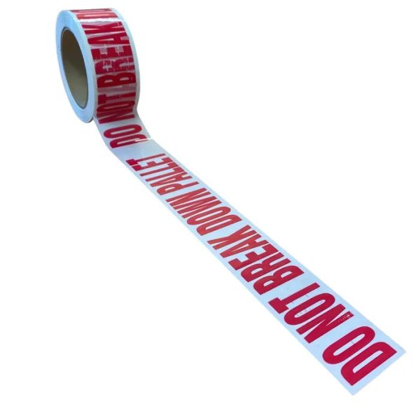 PTD Tape - Do Not Break Down Pallet Red on White 48mmx100m  36/ctn