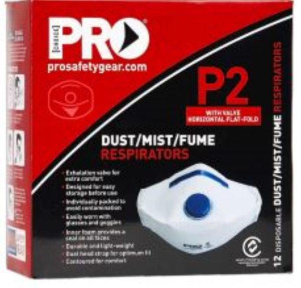 P2 Dust Mask with Valve PC2122 12/box
