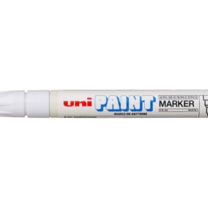 b8d8882234fdd6ca5ef01675c79843764565defaf264c5b2c8059ed60af143e7 Marker Uniball PX20 Permanent Paint White 12/box