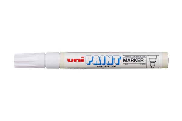 Marker Uniball PX20 Permanent Paint White 12/box