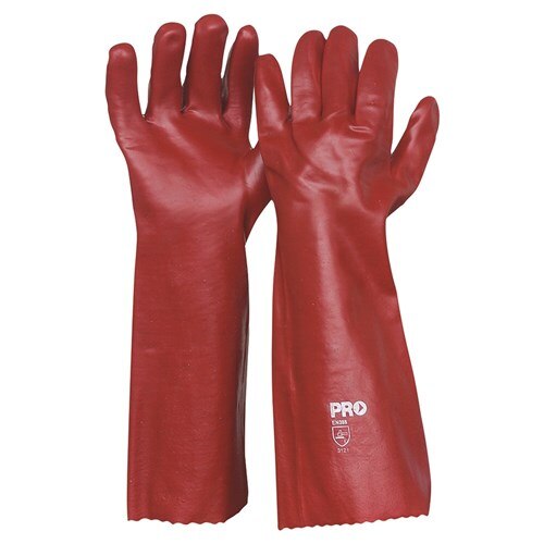 c20d213cd0deb998f514c1e90a4786a03286ba97e17729a48c9d497abd6ba1cf Red Single Dip Glove 27cm PVC27 120pair/Ctn