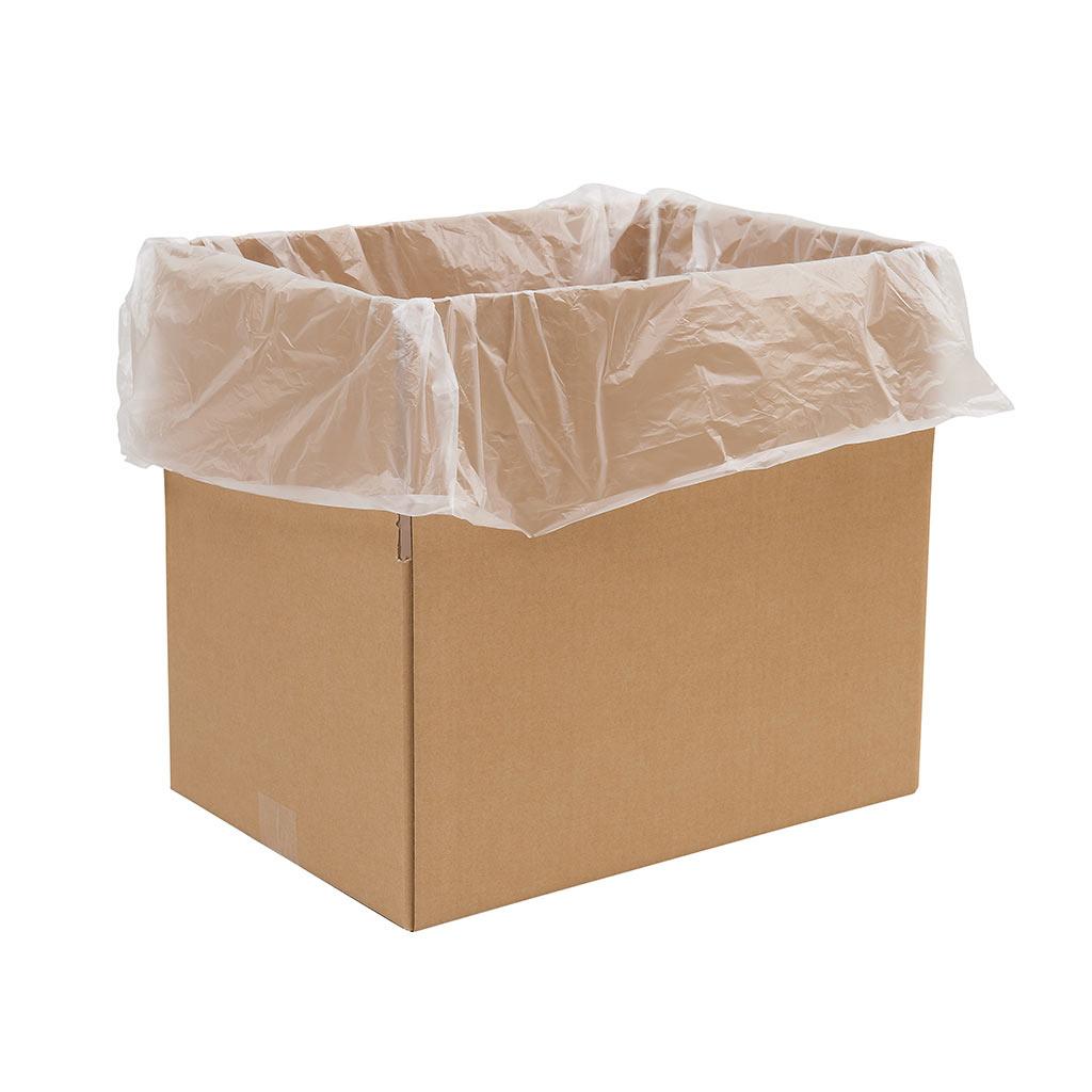 Carton Liner HD Clear 630+380x630mmx15um 500/rl 40rl/plt