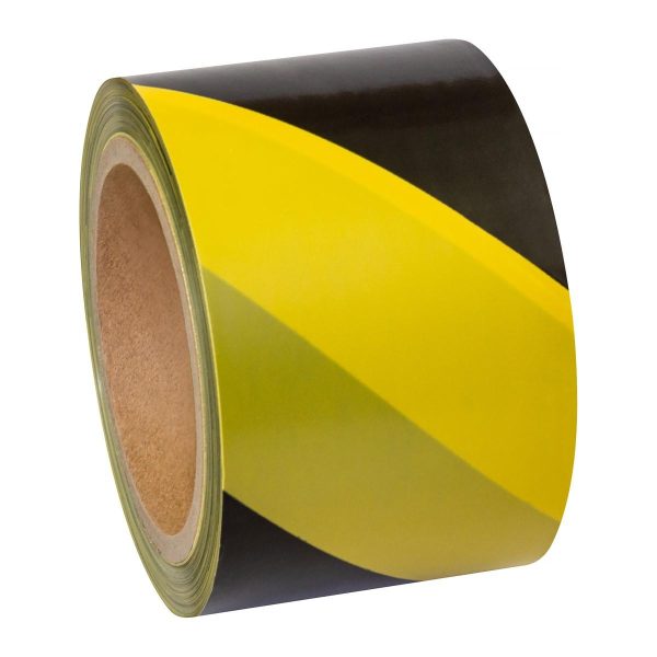 2770 Barricade Safety Tape 72mmx100m Yellow/Black (Non adhesive) 24rl/ctn