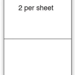 Label - 2UP A4 210x295mm White  (in Boxes)