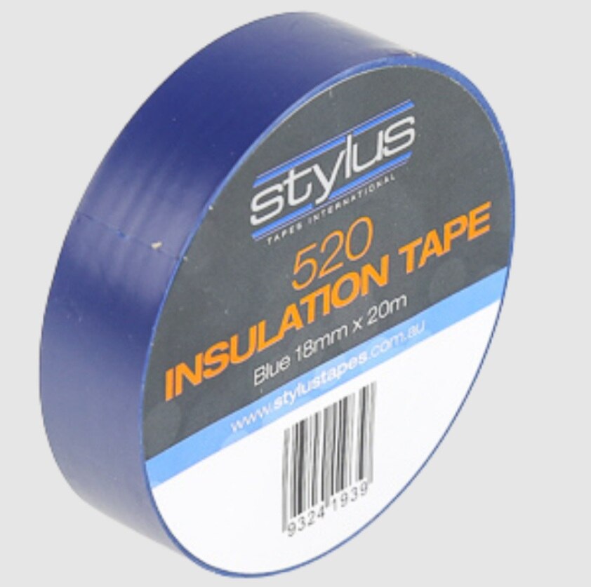 520 Electrical Insulation Tape BLUE 18mmx20m 120rl/ctn