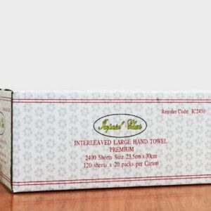 Hand Towel - Interleaved 24x30cm 120sht/pack 24/ctn