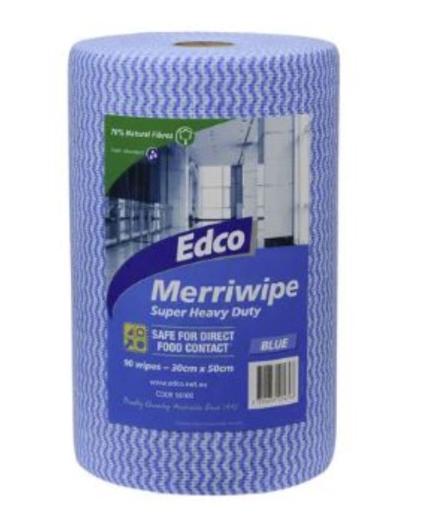Chux Wipe - Merriwipe 30x50x45m Blue 4rl/ctn